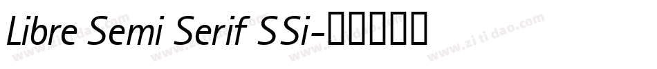 Libre Semi Serif SSi字体转换